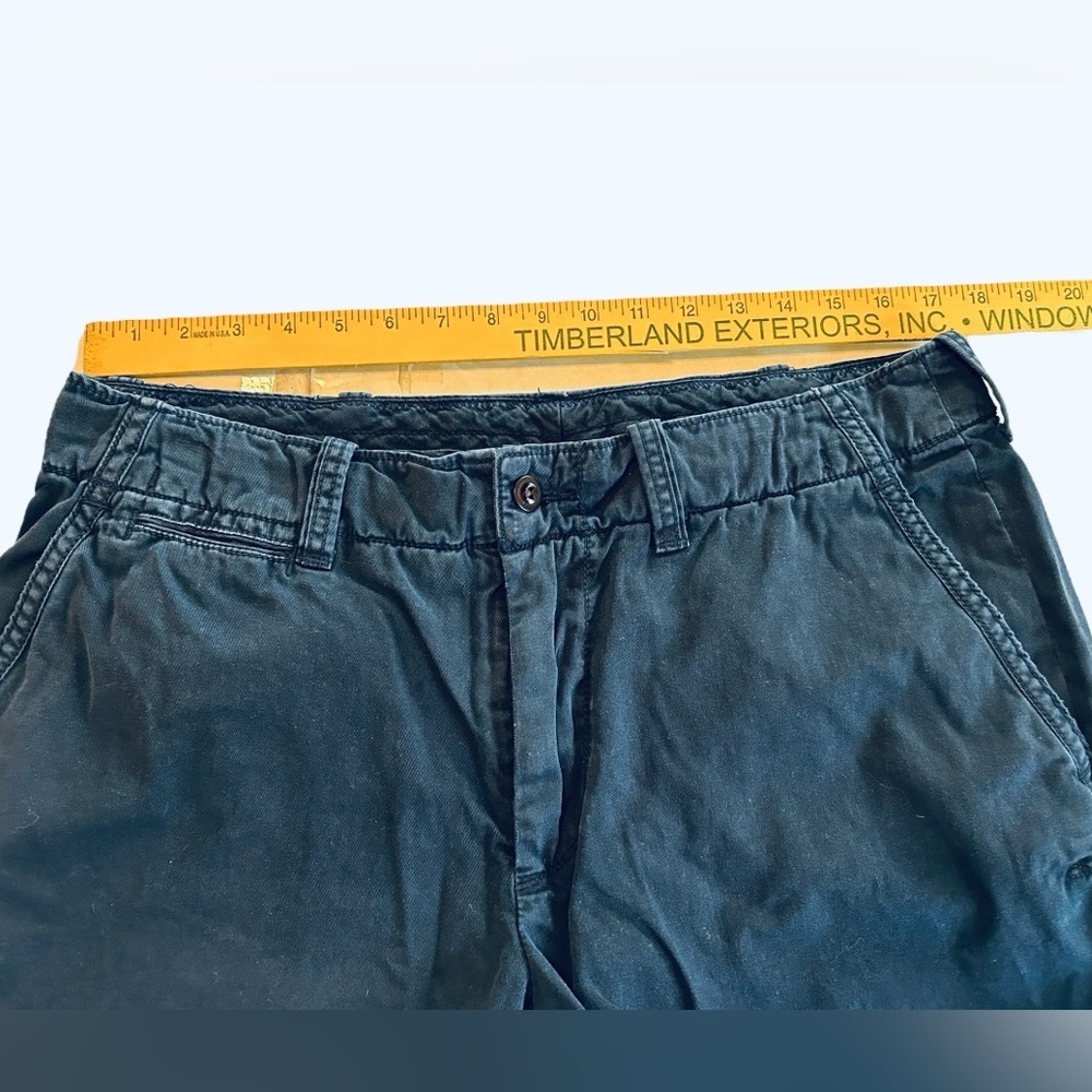 Polo Ralph Lauren Vintage Mens 34 Blue with Red Pony Chino Shorts Preppy Classic - Picture 8 of 10
